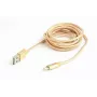 Lightning kabelis Cablexpert CCB-MUSB2B-AMLM-6-G 1.8 m zelta krāsā