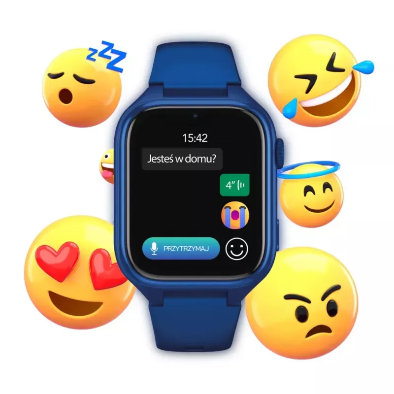 Viedpulkstenis Stelio Junior 4G ST-SWJ101-NB – bērnu 4G pulkstenis, tumši zils
