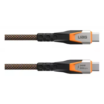 USB-C uz USB-C kabelis C2G 9B4415114097 USB 3.2 Gen 2x2 0,75 m — melns/oranžs