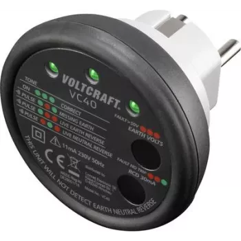 VOLTCRAFT VC40 kontaktligzdu testeris (VC40)