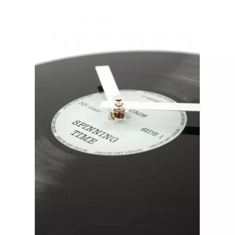 NeXtime pulkstenis 5163 Little Spinning Time, Ø20 cm, Siena, Melns