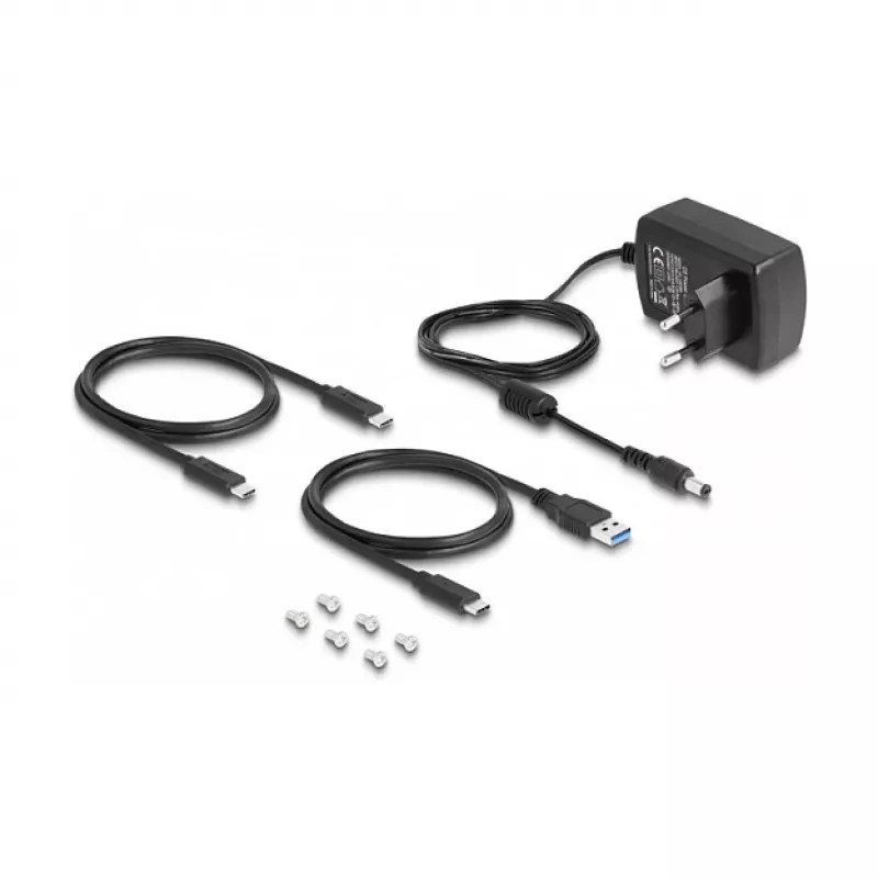 DeLOCK USB Type-C dokstacija 1 x U.2 SSD melna