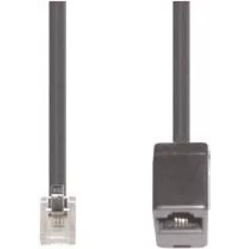 Telefona kabelis e+p T 19 6 m Melns