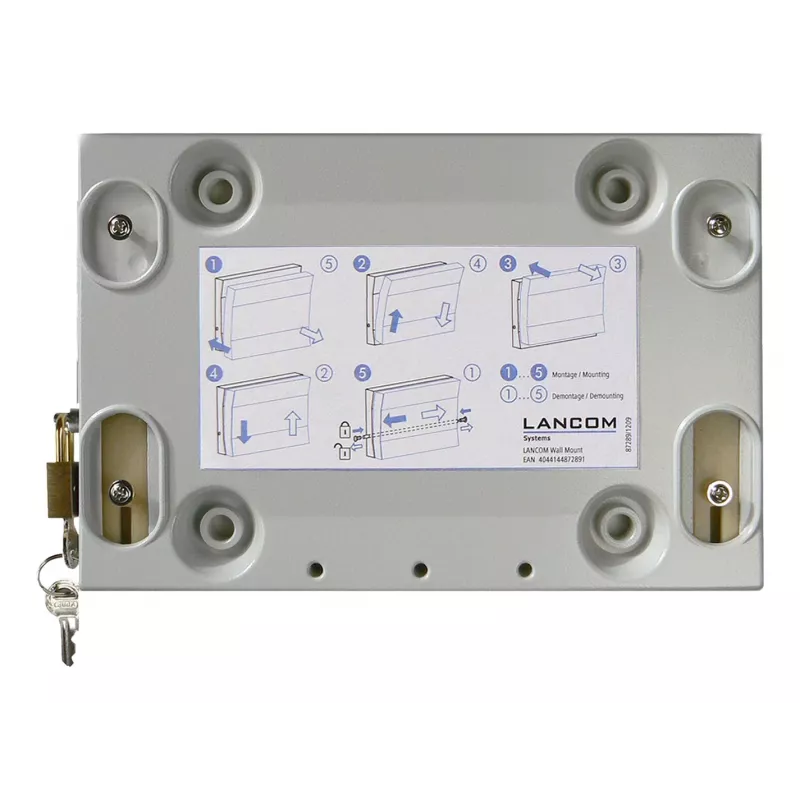 Sienas stiprinājuma kronšteins LANCOM Systems ierīcēm, modelis 61349, pelēks