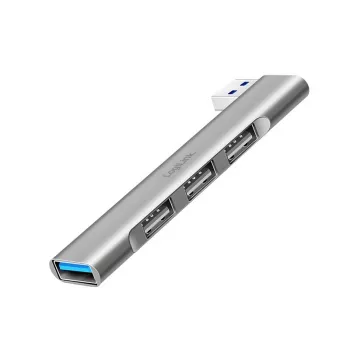 LogiLink USB 3.2 Gen1 centrmezgls 4 portu USB-A 1x USB3.0 AF 3x USB2.0 AF UA0436