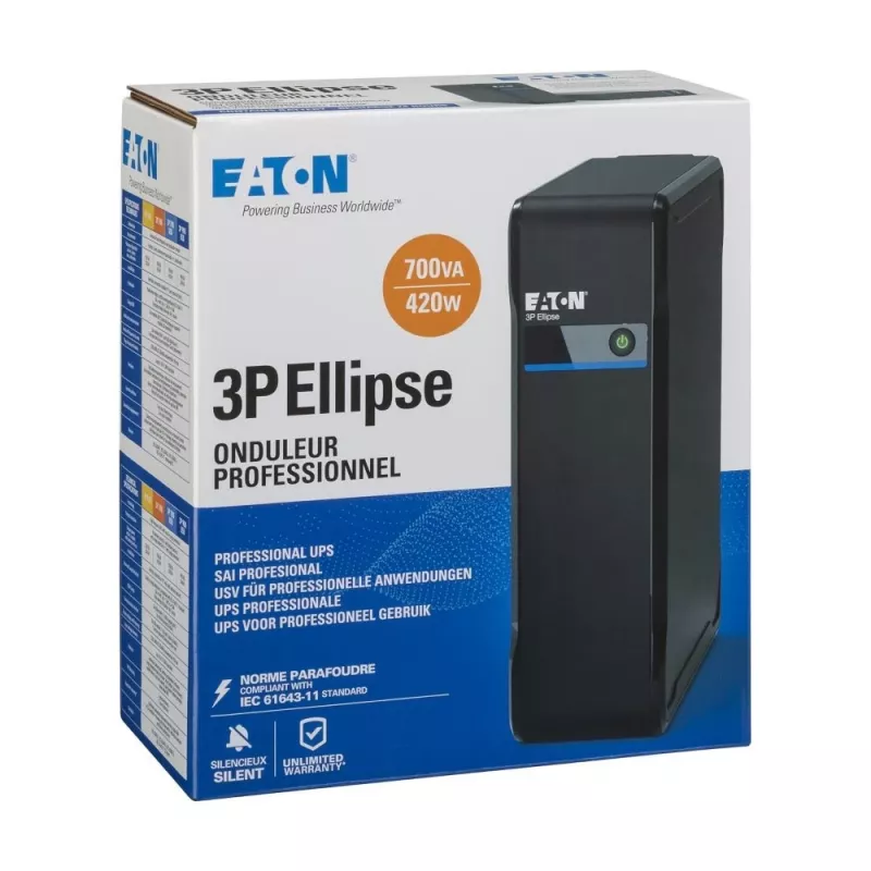Eaton 3P700I UPS Standby Offline 0.7 kVA 420 W 4 AC kontaktligzdas