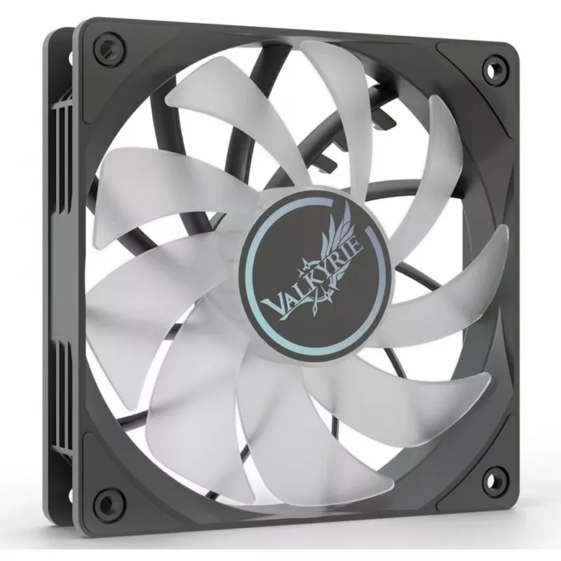 Valkyrie V12R ARGB 120 korpusa ventilators, apgrieztas lāpstiņas, melns, VK-FANV12RB