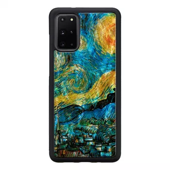 Aizsargājošs tālruņa maciņš iKins Samsung Galaxy S20+ — zvaigžņotas nakts melns