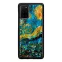 Aizsargājošs tālruņa maciņš iKins Samsung Galaxy S20+ — zvaigžņotas nakts melns
