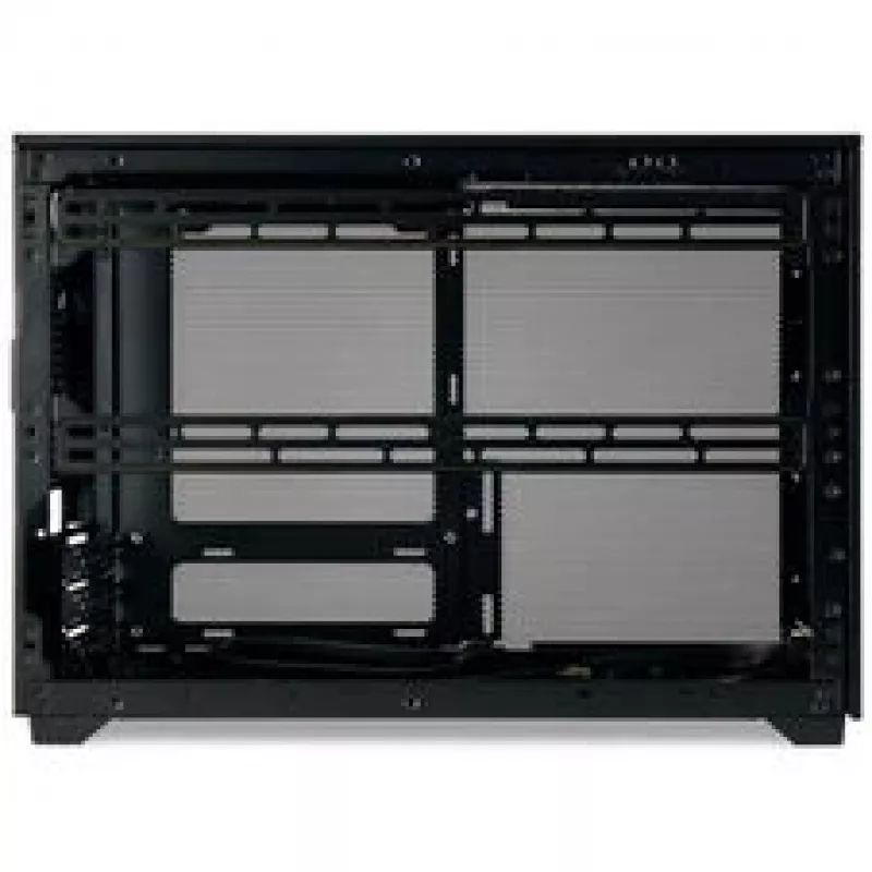 Mini ITX/ATX PC korpuss ssupd Meshroom D (CS-MRD-BK-1) — kompakts melns korpuss ar sieta paneļiem