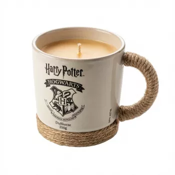 Aromātiskā svece Harry Potter krūzīšu traukā ar auklas rokturīti Cūkkārpa 200 g – zīmola tematiskā svece