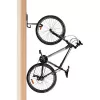 Velosipēda sienas stiprinājums MACLEAN MC-433 vertikāla velosipēda pakaramais, salokāms, regulējams platums, velosipēdiem līdz 20 kg, melns