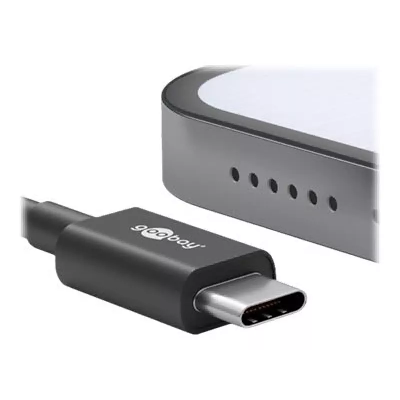 Goobay 66318 USB kabelis melns