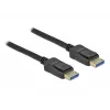 Delock - DisplayPort kabelis - DisplayPort (V) uz DisplayPort (V) - DisplayPort 2.0 - 2.0 m - Atbalsta 10K 60 Hz (10 240 x 4320) - Melns (80262)