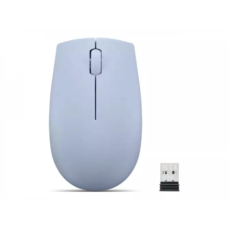 Bezvadu ambidekss pele Lenovo GY51L15679 — Frost Blue, RF 2.4 GHz, 1000 DPI, 3 pogas, AA baterija