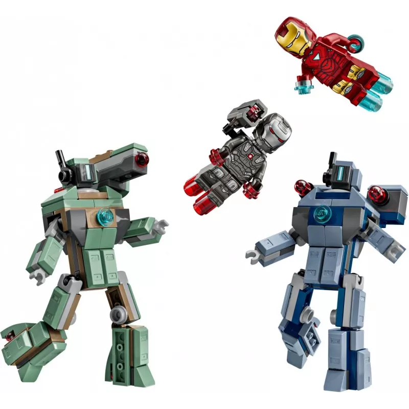 LEGO Marvel Super Heroes Iron Man War Machine konstrukcijas rotaļlietu komplekts 76320, 204 detaļas, 2 minifigūras, 100 mm augstums