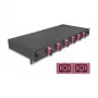 Optiskās šķiedras savienojumu korpuss DeLOCK 67002 Melns Metāls 482x220x44mm
