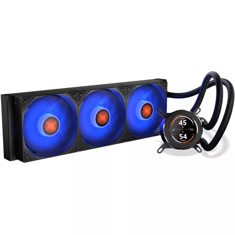 HydroGlance 360 LCD, šķidruma dzesēšana melna