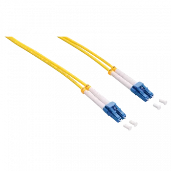 LogiLink - Patch-Cable - LC Single-Modus (M) uz LC Single-Modus (M) - 1 m - Optiskā šķiedra - Duplex - 9/125 mikrometri - OS2 - Bez halogēna - Dzeltena