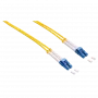 LogiLink - Patch-Cable - LC Single-Modus (M) uz LC Single-Modus (M) - 1 m - Optiskā šķiedra - Duplex - 9/125 mikrometri - OS2 - Bez halogēna - Dzeltena