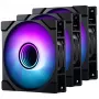 Phanteks M25 Gen2 120mm PWM D-RGB ventilatoru 3 iepakojums - melns