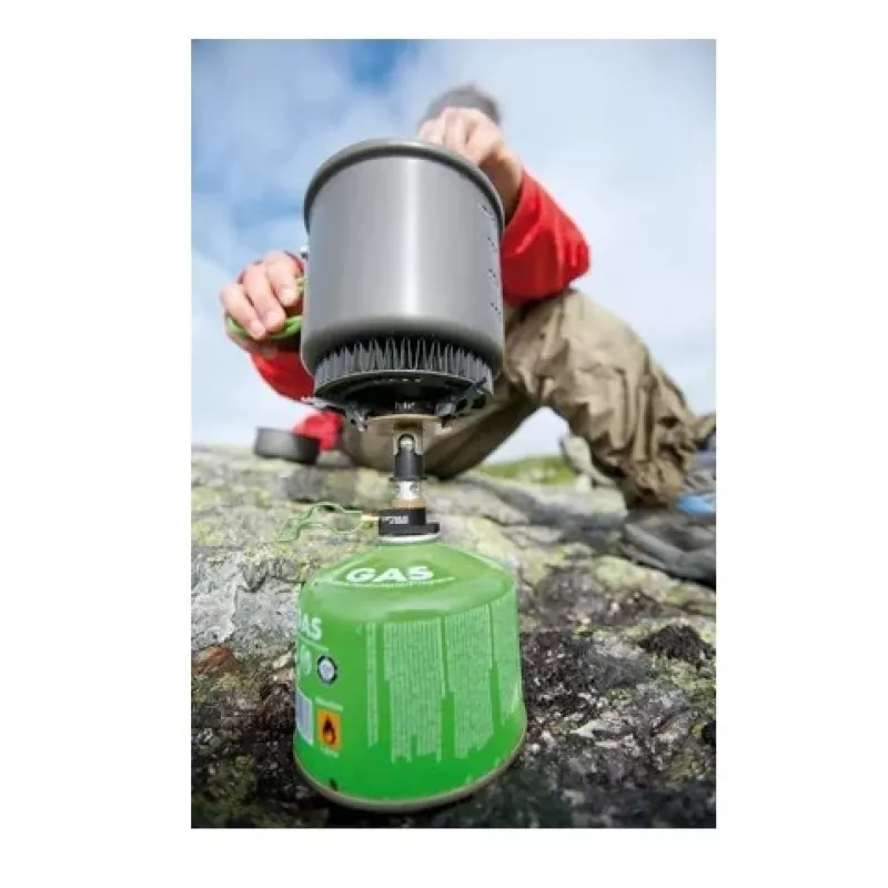 Optimus 8020707 kempinga trauku komplekts 0,95 L pelēks