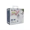 LĀDĒTĀJS USB UNIVERSĀLS 20W BALTS/2P AC TA-ACPDQC20-01-W GEMBIRD