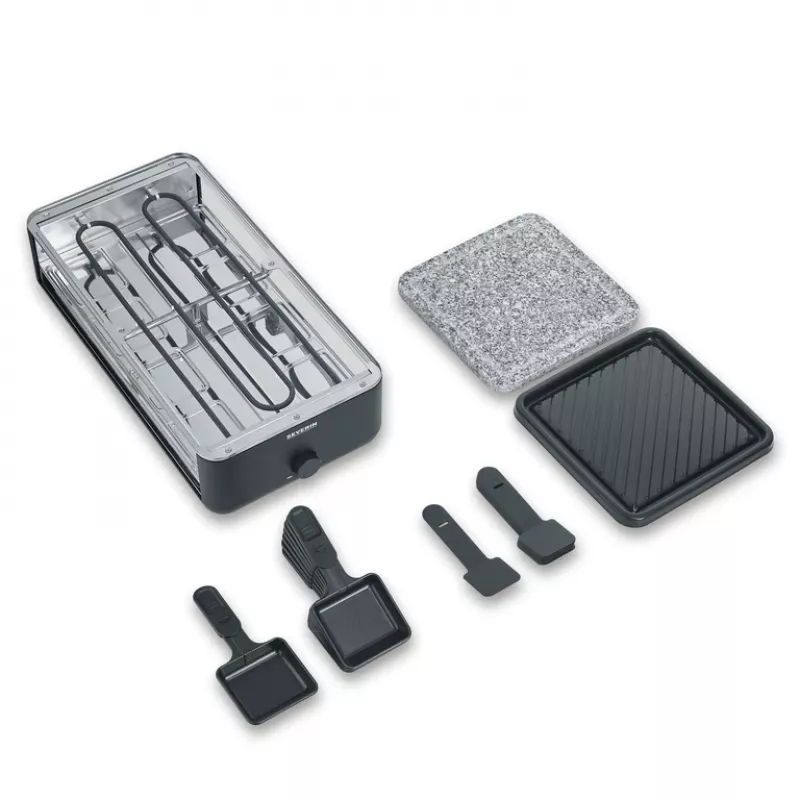Raclette grils Severin RG 2366 8 personām 1300 W melns