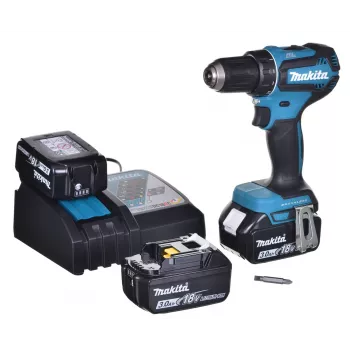 MAKITA DDF485RF3J Urbjmašīna 3x 18V 3Ah