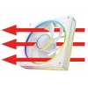 Korpusa ventilators MODECOM VOLCANO LOOP 120 ARGB Reverse Fan balts 120 mm, PWM, 400–1400 RPM