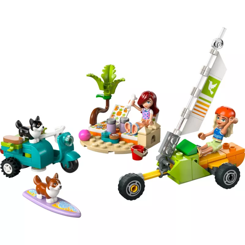 LEGO FRIENDS 42641 Piedzīvojumi ar sērfotājiem suņiem un skrejriteni