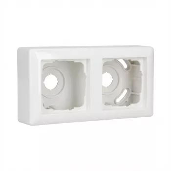 Slēdža/kontaktligzdas pārsega rāmis Gira 106203 Standard 55, 2-daļīgs, Reinweiß