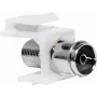 Logilink Keystone In-Line Coupler - RF-Invertieradapter - IEC-Savienotājs (W) uz F-Spraudnis (W) - Balts - Keystone-Ligzda (NK0020)