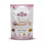 Suņu kārums OLLO Air-Dried Skin & Coat Lamb Strips 80 g — gaisā kaltēti jēra gardumi, hipoalerģisks našķis ādas un apmatojuma veselībai