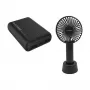 Portable fan and power bank RealPower PB-10000 mini HD 10000mAh — mobilais komplekts