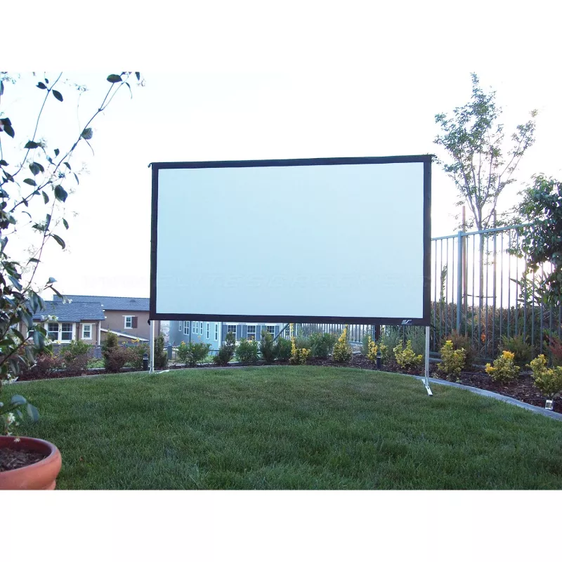 Elite Screens Yard Master 2 - Manuāli - 4,57 m (180 collas) - 3,99 m - 2,24 m - 16:9 - Sudraba - Balts