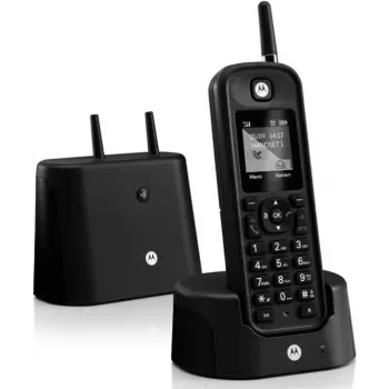 Motorola O201 DECT bezvadu analogais tālrunis brīvroku režīmā melns (2249706)