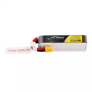 Tattu 3s 550mAh 95C 11.4V HV Lipo akumulators ar XT30 spraudni, garā iepakojuma savienotājs