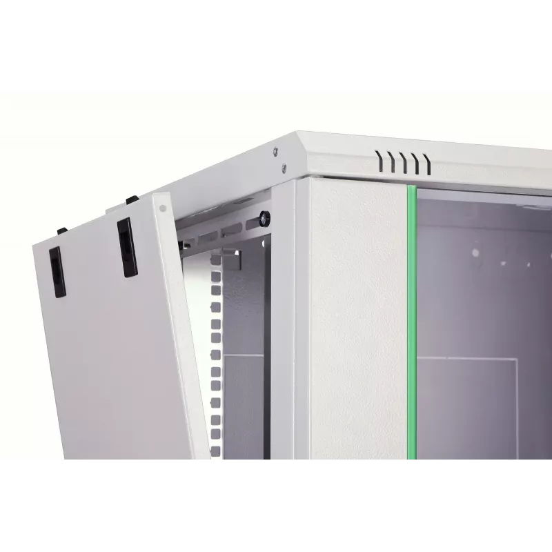 Pie sienas stiprināms rack skapis DIGITUS Dynamic-N 12U, 19 collas, 600x450 mm (PxD), IP20, aizslēdzams ar atslēgu, nesamontēts
