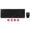 CHERRY DW 3000 tastatūra Pele iekļauta Universāla RF bezvadu QWERTZ vācu Pelēka