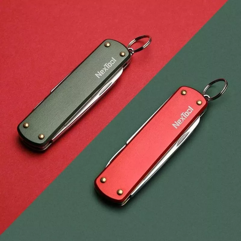 NexTool Mini Pocket Knife NE0142 4-in-1 sarkans