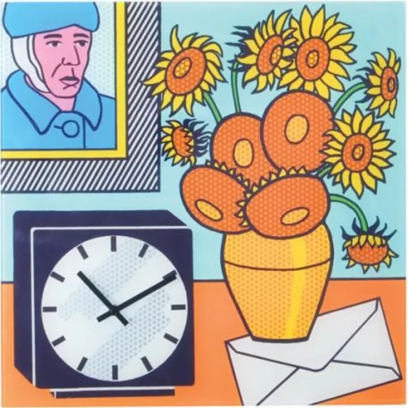 NeXtime pulkstenis 8170 Go van Go, 43x43 cm, Sienas, Daudzkrāsains