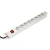 DIGITUS Professional a-19-STRIP-2-IMP - strāvas sadales bloks (statīvā montējams) - maiņstrāva 250 V - ieejas barošanas avots - izeja