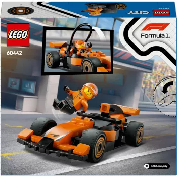LEGO City F1 Racer McLaren Racing Car 60442 — konstruktoru komplekts, 86 detaļas, 1 minifigūra, vecumam 6+
