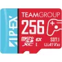 MicroSD Express atmiņas karte Team Group APEX SD7.1 256 GB, sarkana/zila
