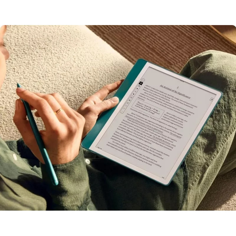Ebook New Kindle Scribe - 2024 izlaidums 10.2 bezatspīduma 64GB Wi-Fi (bez bloķēšanas ekrāna reklāmām) ar Premium Pen Tungsten