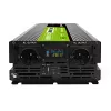 Automašīnas invertors zaļa Cell INVGC24P3000LCD 24V 3000W Tīrs sinusoidāls vilnis, 230V 50Hz, LCD, tips F