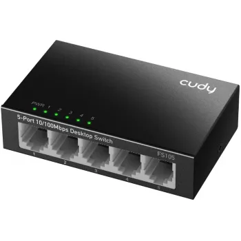 Nepārvaldāms komutators Cudy FS105 5 porti Fast Ethernet 10/100 melns