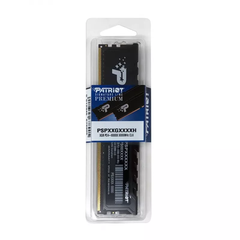 Desktop RAM PATRIOT Premium Melns DDR4 32GB 3200MHz CL22 1x32GB…