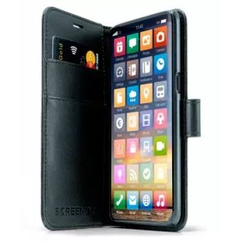 Maciņveida korpusa Screenor 26192SN iPhone 16 15,5 cm melns